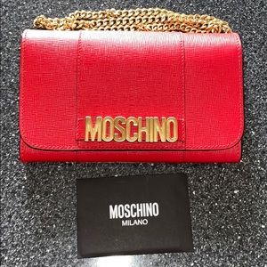 *AUTHENTIC* *RED* MOSCHINO CROSSBODY BAG